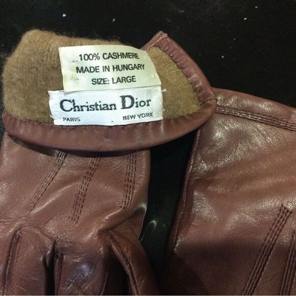 CHRISTIAN DIOR Leather Cloves - Picture 6 of 6